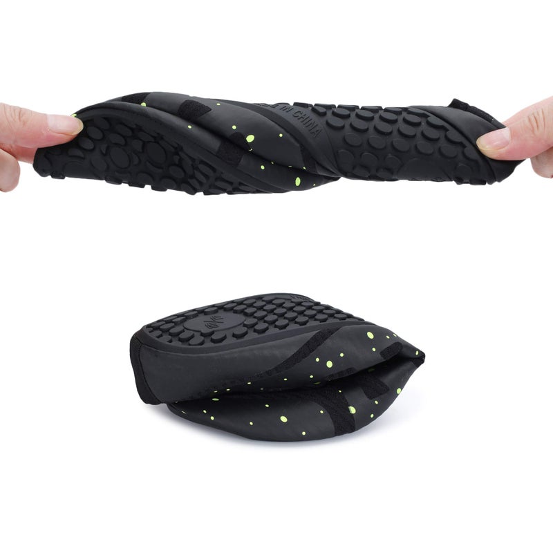 BARERUN Water Sports Shoes Barefoot Quick-Dry Aqua Yoga Socks Slip-on for Men Women Black 12-13 Women/10-11 Men - Image 5