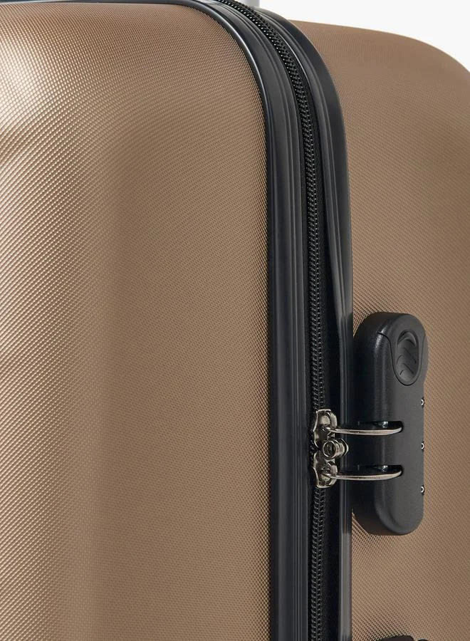 Wave BRONZE Textured Hardcase Luggage Trolley With Retractable Handle - 28 Inches Check-In Bag  | Best Price UAE