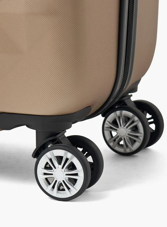 Wave BRONZE Textured Hardcase Luggage Trolley With Retractable Handle - 28 Inches Check-In Bag  | Best Price UAE