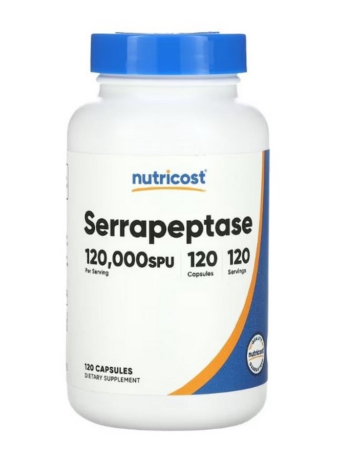 Serrapeptase 120000 SPU 120 Capsules - Image 1