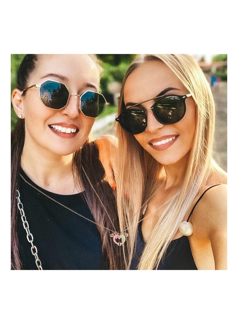 Zikra BFF Necklaces 2PCS Friendship Magnetic Necklaces Best Friends Gold Dolphin Pendant Chain Necklaces for Girls Women Friendship Jewelry Gifts for Kids - Image 5