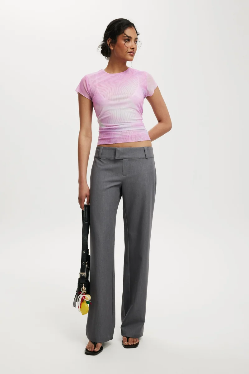 Cotton On Ashley Mesh Short Sleeve Top