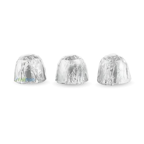 Foilman 500 Sheets Chocolate Wrappers Candy Wrappers Confectionery Foil sheets DIY Candy and Chocolate Wrapping For All Occasions Foil Wrappers - 3 x 3 Inch (Silver) - Image 2