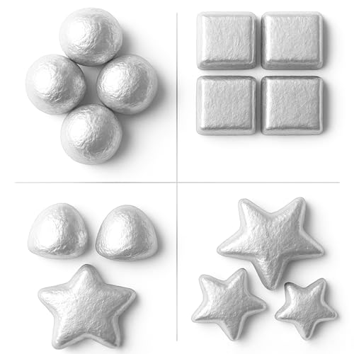 Foilman 500 Sheets Chocolate Wrappers Candy Wrappers Confectionery Foil sheets DIY Candy and Chocolate Wrapping For All Occasions Foil Wrappers - 3 x 3 Inch (Silver) - Image 4