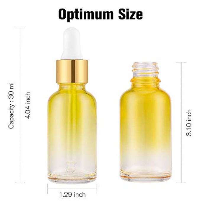 PrettyCare Glass Eye Dropper Bottles 99 Pack, 1Oz (30Ml) Rainbow Empty Thick Bottles Bulk With Leakproof Golden Caps With Labels & Funnels For Storage, Travel, Essential Oils, Cuticle, Tinctures - Image 3