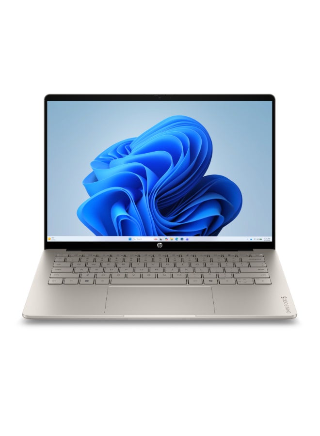HP 14-hk0005nx أومني بوك 5 لابتوب بشاشة 14 بوصة 2K (1920x1200)، مع معالج كور 5 120U/16GB RAM DDR5/512GB SSD/ويندوز 11 هوم/ - Image 1