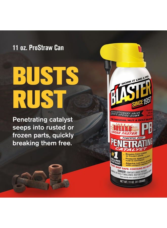 blaster B'Laster Penetrating Oil Spray – Rust Prevention Penetrating Fluid – Loosens Rusted Bolts, Protects Against Corrosion, Multi-Use Anti Rust Spray for Frozen Parts – 11oz (Case of 12) - Image 2
