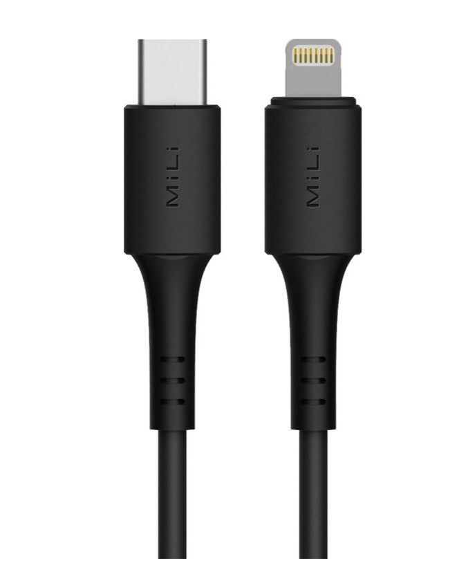 ميلى سلك شاحن (TYPE-C - LIGHTNING) تايب سي - ايفون (1 متر ) من MiLi - Image 2