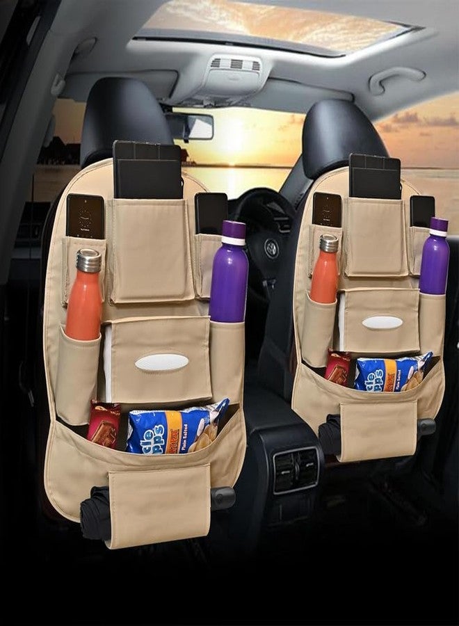 Auto Oprema Car Organizer - Kick Mats Back Seat Protector with 10" Tablet Holder - Car Back Seat Organizer for Kids - Car Travel Accessories - Kick Mat with 8 Storage Pockets (1 Pack) - Image 3