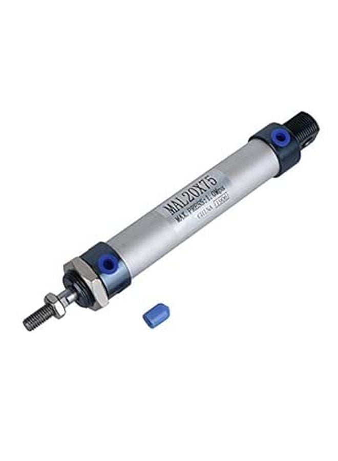 Aluminum Alloy 20mm Pneumatic Cylinder Single Rod Double Acting 75mm Stroke for Valve Switching - Image 1