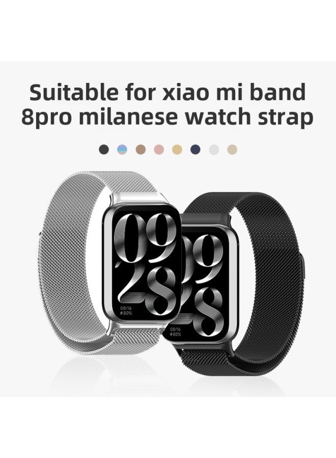 مناسب لـ Mi Band 9pro8pro Milanese الجميل بحزام من الفولاذ المقاوم للصدأ Redmi Redmi Watch4 - اللون: رمادي فضائي - المواصفات: Xiaomi 8/9pro Redmi 4/5 [عالمي] - Image 2
