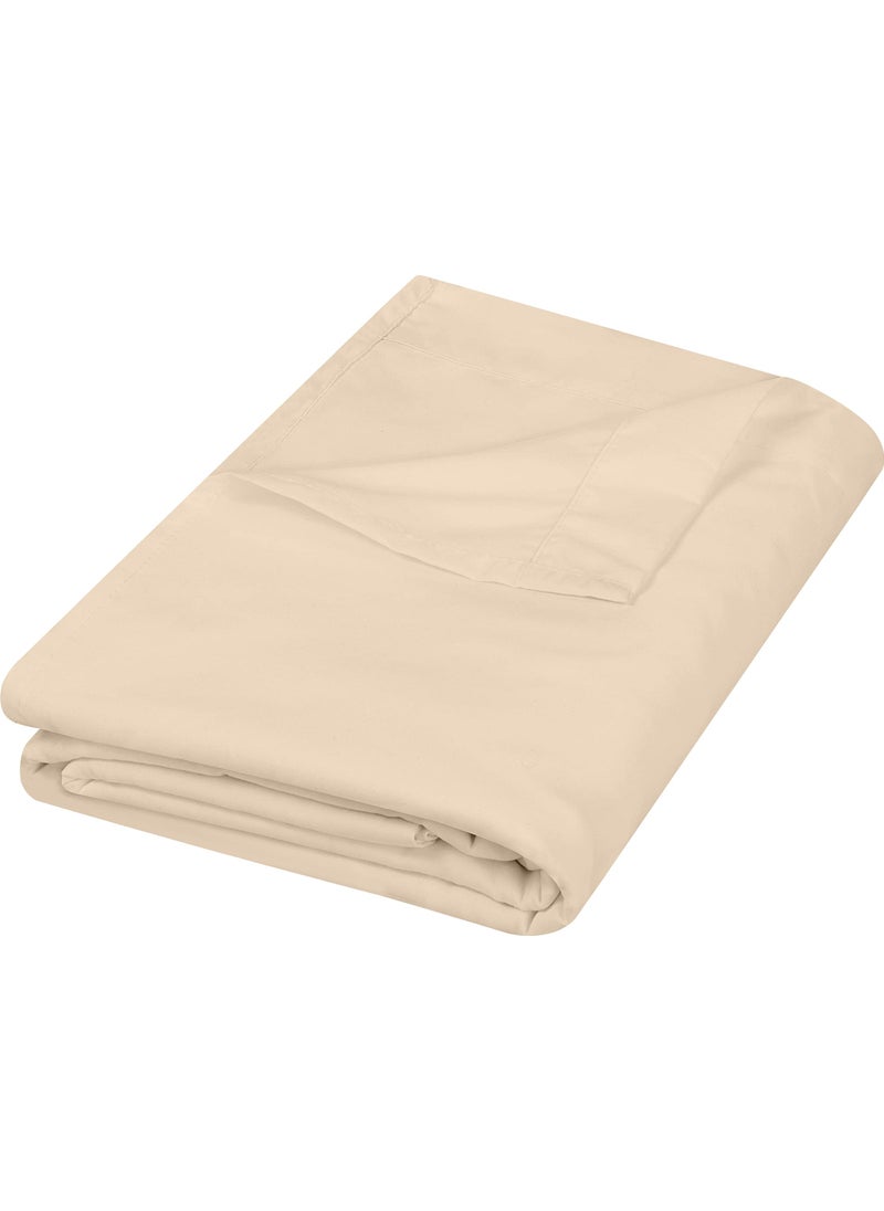 Utopia Bedding Utopia Bedding Flat Sheet - Soft Brushed Microfiber Fabric - Shrinkage & Fade Resistant Top Sheet - Easy Care - 1 Flat Sheet Only (Queen  Beige) 