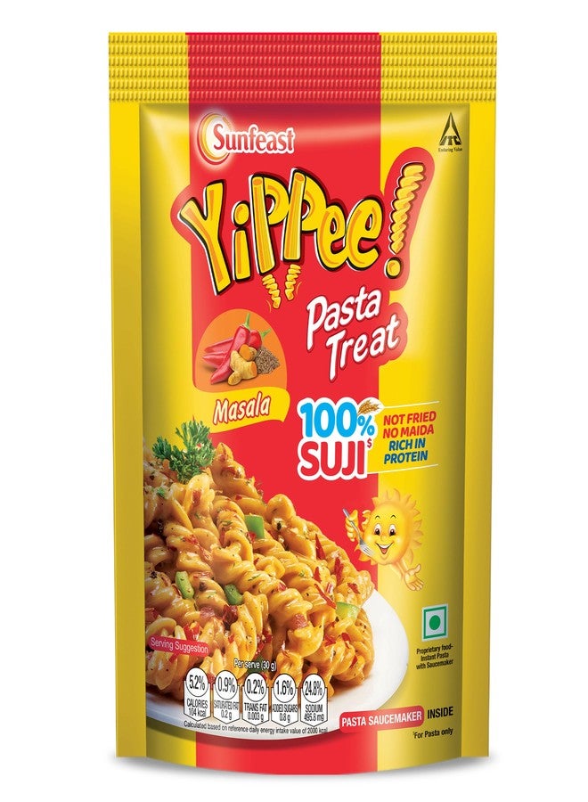 Sunfeast YiPPee! Pasta Treat|Masala|Soft & Creamy Pasta|Instant Pasta Made With Suji/ Rava 65/70/74.7 Grams(weight may vary) - Image 1