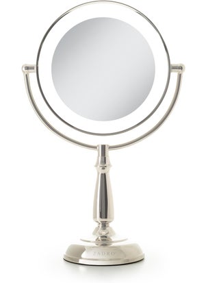 Zadro Zadro 11" Makeup Mirror with Lights and Magnification Dimmable Touch LED Lighted Makeup Mirror with Magnification 5X/1 