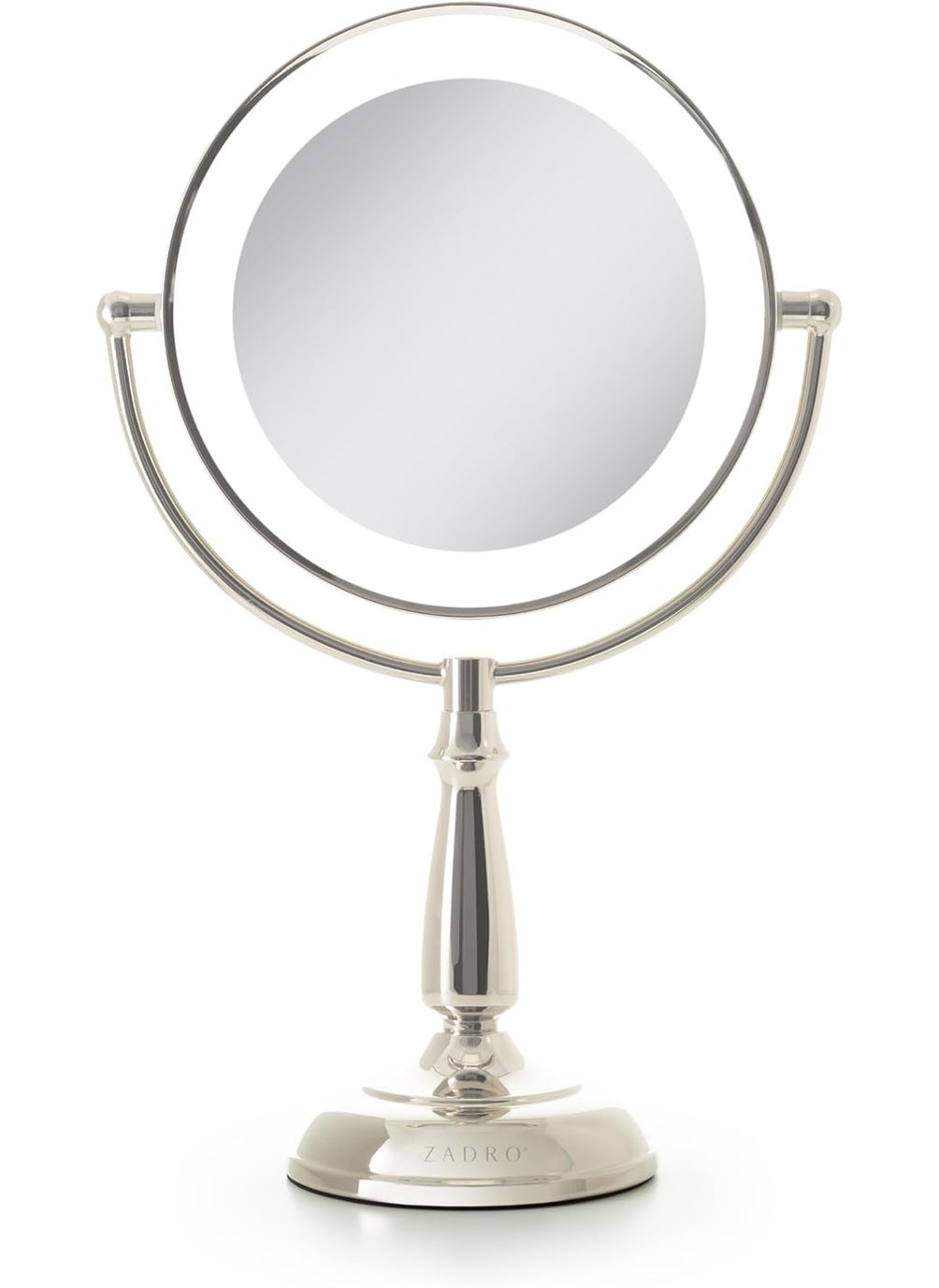 Zadro Zadro 11" Makeup Mirror with Lights and Magnification Dimmable Touch LED Lighted Makeup Mirror with Magnification 5X/1 
