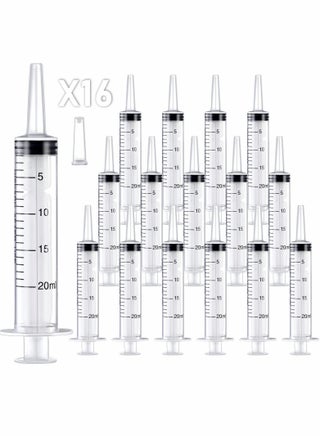 20ml Plastic Syringe, Large Syringes Tools for Liquid, Sterile and Individually Sealed for Measuring, Watering, Refilling, Feeding Pets, Scientific Labs, Oil or Glue Applicator, 16 Pack - pzsku/ZA78399D8C29FD452D2C4Z/45/_/1717053222/ab7b0be2-2922-426f-9153-cffa43addb22