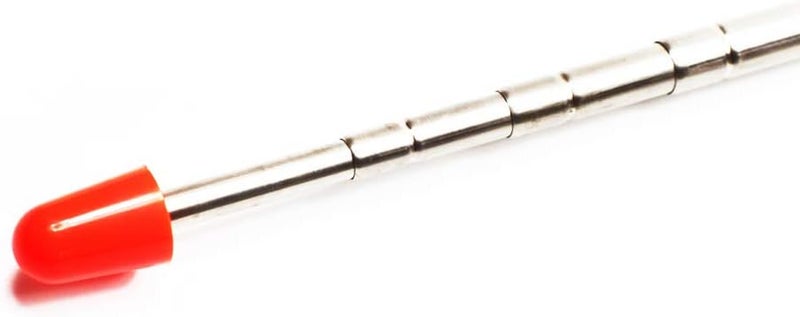 DAITET Telescopic Teachers Pointer,Teaching Pointer Stick for Classroom,Metal Hand Retractable Pointer Extended Length 47 Inch, Handheld Presenter Whiteboard Pointer (Black) - Image 3