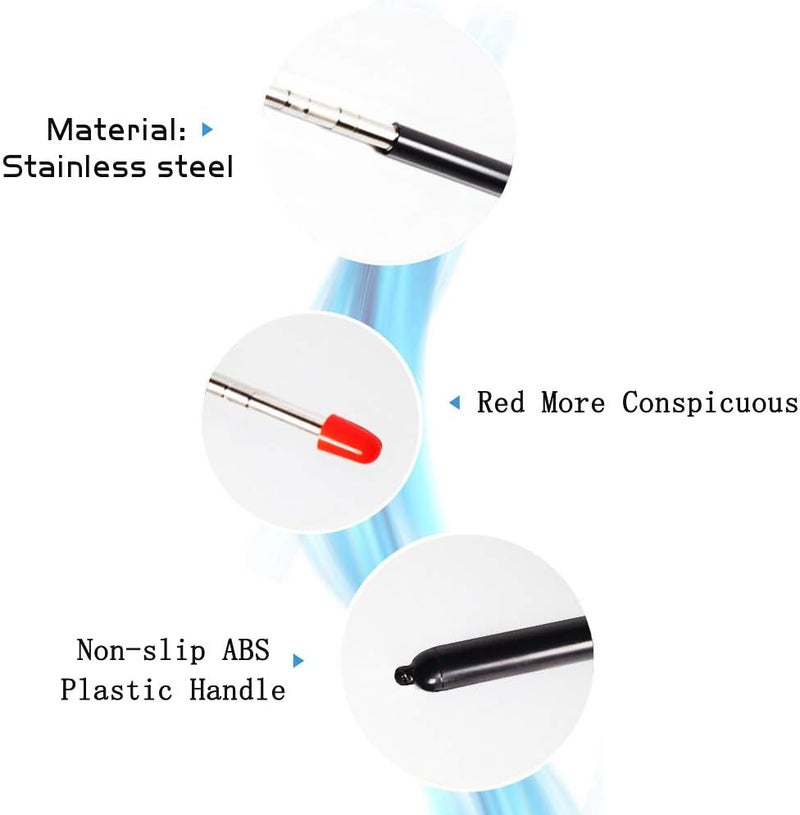 DAITET Telescopic Teachers Pointer,Teaching Pointer Stick for Classroom,Metal Hand Retractable Pointer Extended Length 47 Inch, Handheld Presenter Whiteboard Pointer (Black) - Image 5