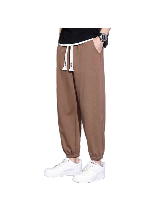 GENIOLAMODE Senma Group Casual Pants For Men, Student Cropped Pants, Comfortable Breathable Youth Sports Casual Trousers - Image 1