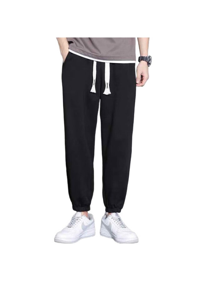 GENIOLAMODE Senma Group Casual Pants For Men, Student Cropped Pants, Comfortable Breathable Youth Sports Casual Trousers - Image 3