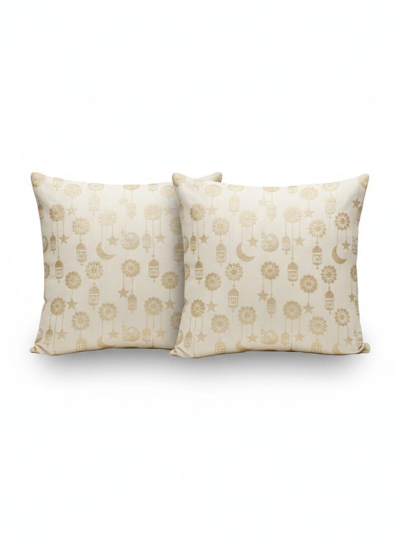 طقم ديكور رمضان 3 قطع (2 غطاء وسادة + رانر سفرة) بتصميم اسلامي مودرن - Image 4