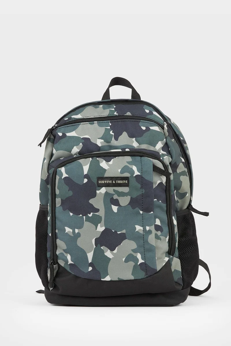Camouflage Patterned Backpack