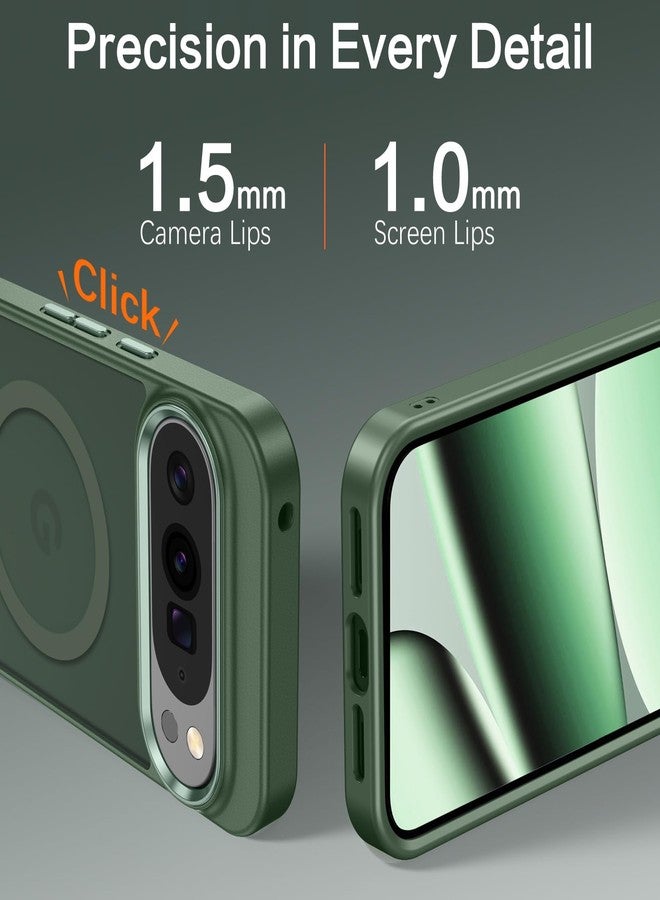 بنتوبين جراب BENTOBEN لهاتف Google Pixel 10 [متوافق مع Magsafe] جراب مغناطيسي غير لامع للهاتف Pixel 10، شفاف، نحيف، مقاوم للصدمات، مناسب للرجال والنساء، غطاء حماية لهاتف Google Pixel 10 مقاس 6.3 بوصة، إصدار 2025، لون أخضر غابي - Image 5