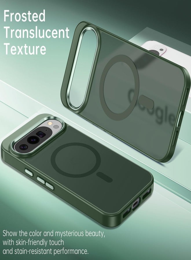 بنتوبين جراب BENTOBEN لهاتف Google Pixel 10 [متوافق مع Magsafe] جراب مغناطيسي غير لامع للهاتف Pixel 10، شفاف، نحيف، مقاوم للصدمات، مناسب للرجال والنساء، غطاء حماية لهاتف Google Pixel 10 مقاس 6.3 بوصة، إصدار 2025، لون أخضر غابي - Image 3