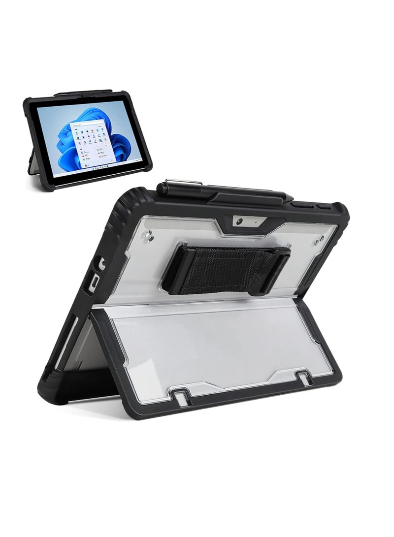 General Case for Microsoft Surface Go 3 2021/Go 2 2020/Go 2018, Slim Lightweight Case with Reinforced Corners and Hand Strap, Compatible with Original Kickstand  - Image 1