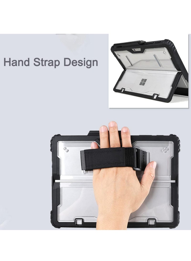 General Case for Microsoft Surface Go 3 2021/Go 2 2020/Go 2018, Slim Lightweight Case with Reinforced Corners and Hand Strap, Compatible with Original Kickstand  - Image 3