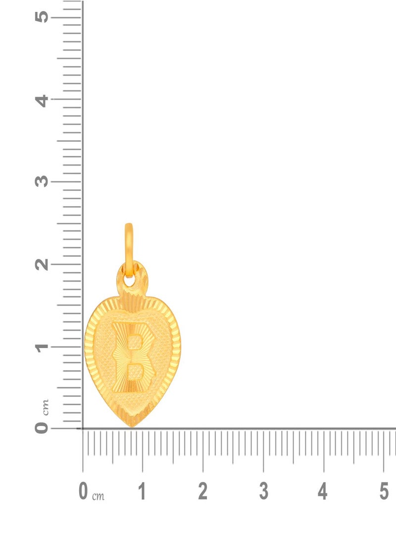 Malabar Gold and Diamonds 22k 916 Purity Gold Pendant for Women EMPN132BY  - Image 5
