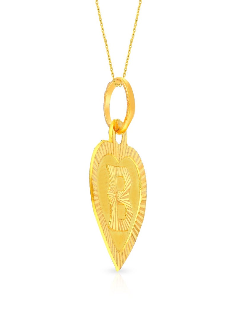 Malabar Gold and Diamonds 22k 916 Purity Gold Pendant for Women EMPN132BY  - Image 2