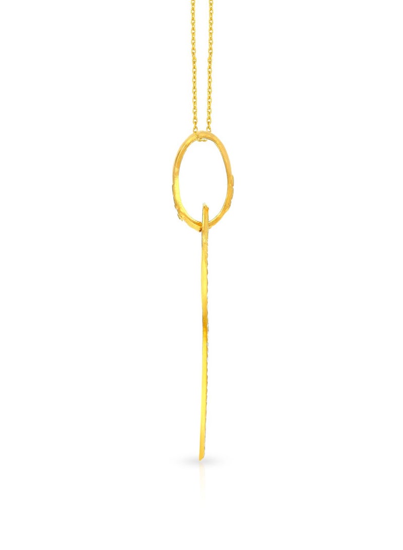 Malabar Gold and Diamonds 22k 916 Purity Gold Pendant for Women EMPN132BY  - Image 3