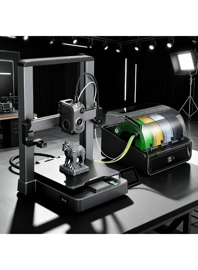 High Speed Multi Color 3D Printer with CFS Filament System, Auto Bed Leveling, RFID Smart Filament Detection, WiFi Remote Control, 500mm/s Fast Printing, FDM Desktop 3D Printer for Prototyping, STEM Education & Engineering - Image 2