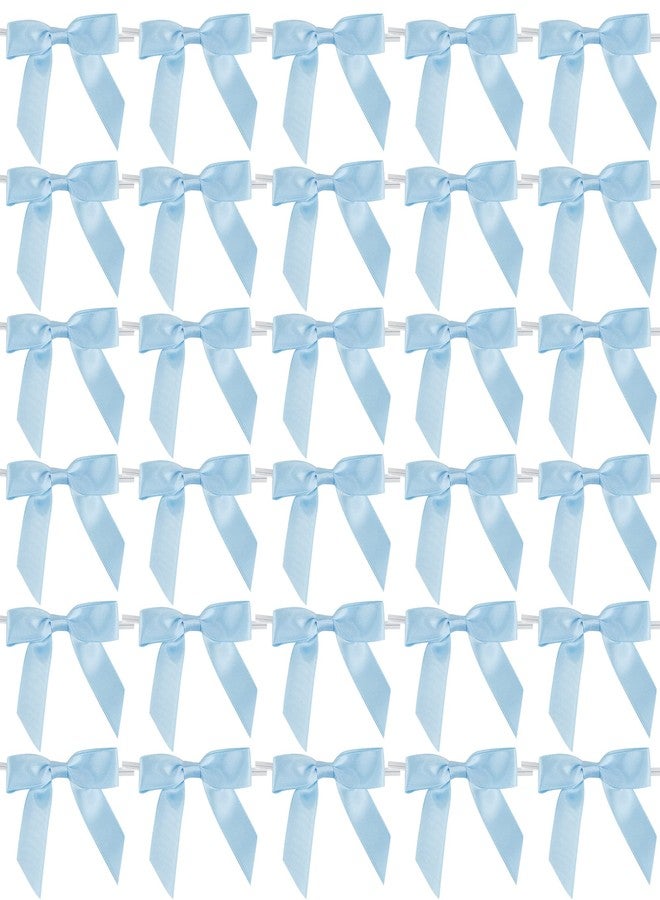 AIMUDI Satin Ribbon Bow 2.5 inch Blue - Image 1