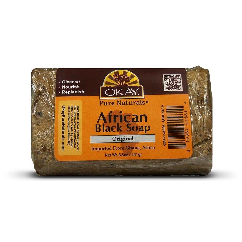 OKAY AFRICAN BLACK ORIGINAL SOAP 8.5oz / 241gr