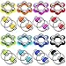 CHENGU 16 Pcs Fidget Toys Set Include 8 Six Roller Chain and 8 Key Flippy Chain Stress Reducer Anxiety Relief Bike Toys for Teens Adults ADHD Add Autism Bright - Image 2