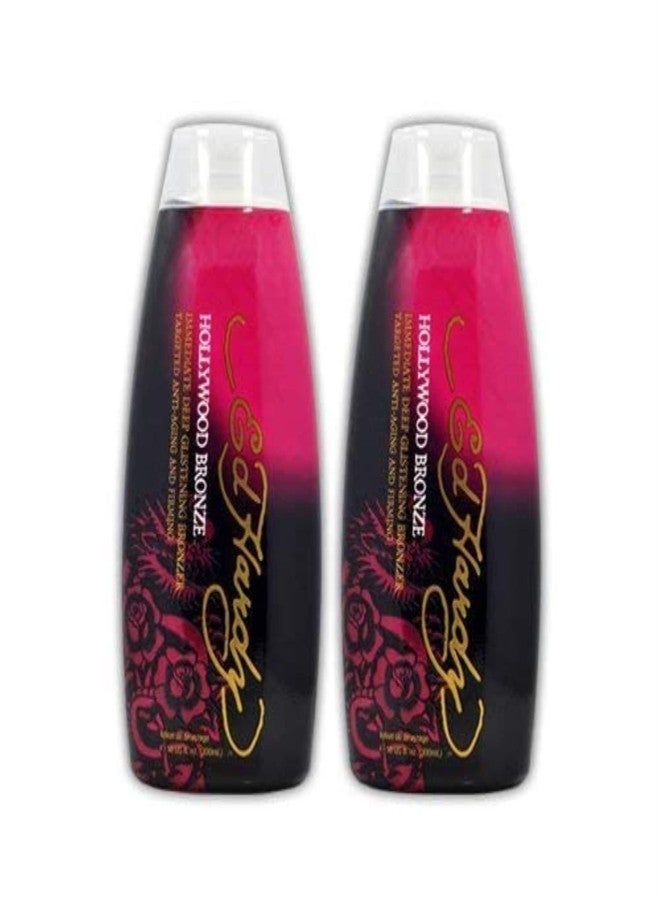 Ed Hardy Lot 2 Ed Hardy Hollywood Bronze Indoor Tanning Lotion Accelerator Bronzer Dark - Image 2