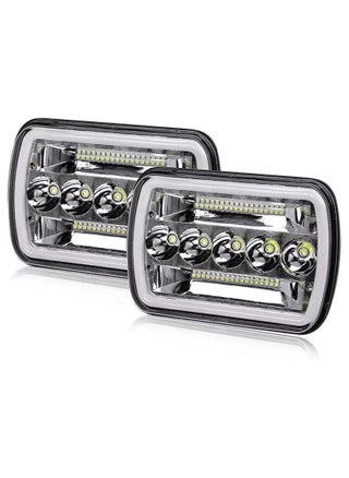 (طقم 2 قطعة) كشافات أمامية LED مع إضاءة نهارية وإشارة انعطاف – جهد 9-60V DC، شعاع عالي/منخفض H4، مقاومة للماء IP67 – متوافقة مع السيارات، الشاحنات، والمركبات الوعرة - pzsku/ZA783F856E42D30D73DD8Z/45/_/1738921438/e65cf711-2f8f-44c3-b9ef-6ce00854a75e