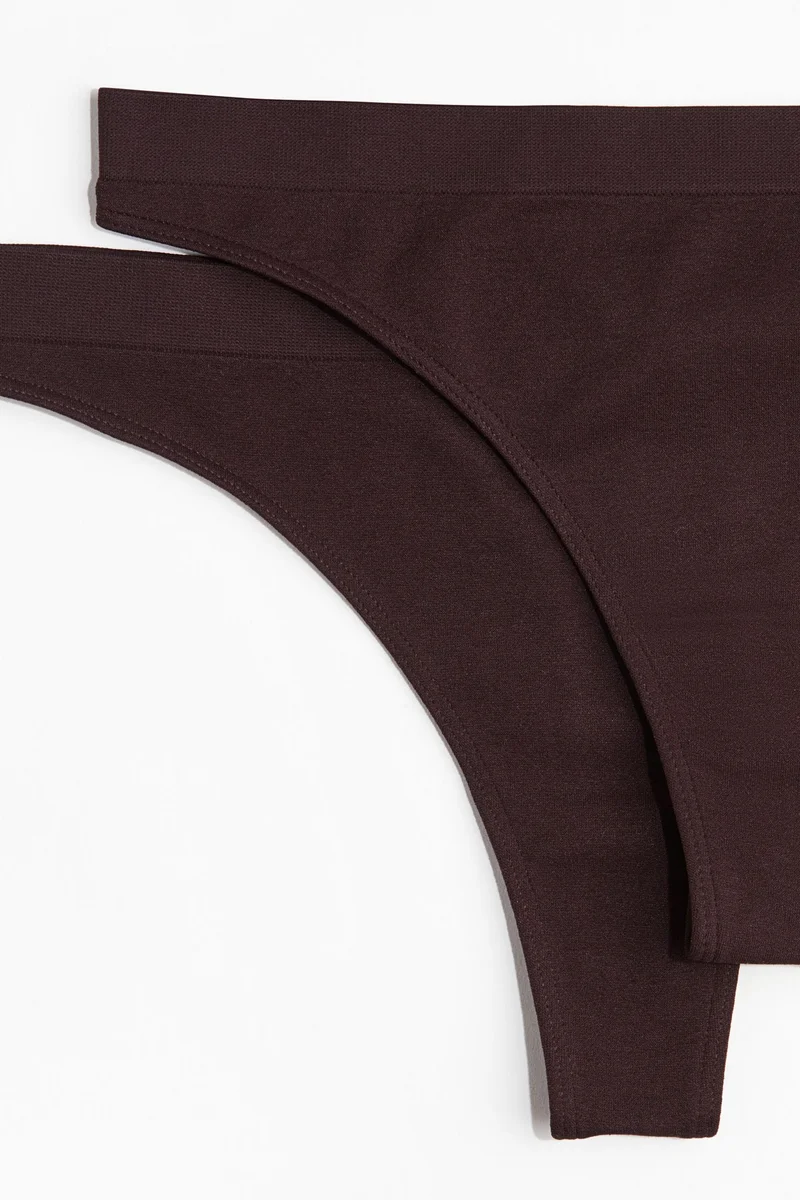 H&M 2-pack seamless thong briefs