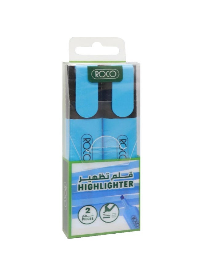 روكو عبوة من قلمين تمييز 120 أزرق - Image 1