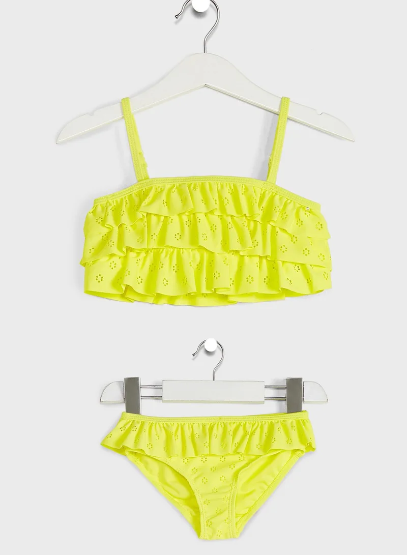 MINOTI Kids Ruffle Detail Bikini Set