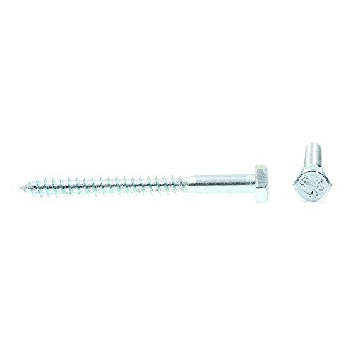 Prime-Line براغي لاغ سداسية من برايم لاين 9055135، 1/4 بوصة × 3 بوصة، فولاذ مطلي بالزنك من الدرجة A307 (100 حزمة) - Image 2