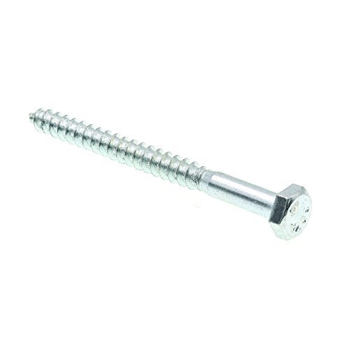 Prime-Line براغي لاغ سداسية من برايم لاين 9055135، 1/4 بوصة × 3 بوصة، فولاذ مطلي بالزنك من الدرجة A307 (100 حزمة) - Image 1