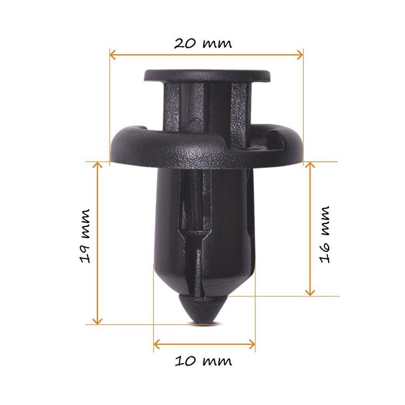 50Pcs Universal Car Fasteners Plastic Material Vehicle Auto Door Bumper Clips Nail Fastener for Honda - Image 5