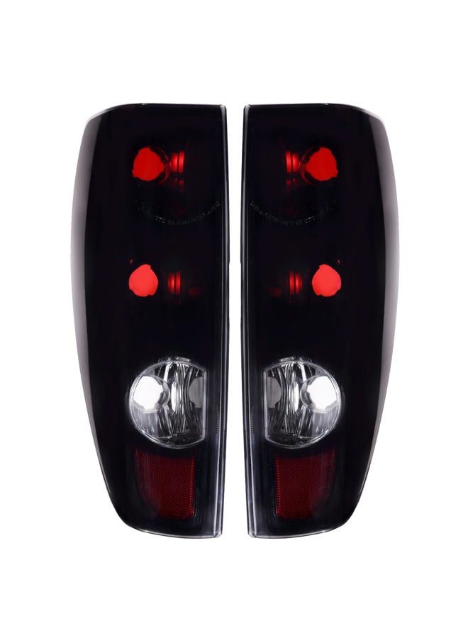 Boine Tail Light Compatible With Chevrolet Chevy Colorado GMC Canyon 2004-2012 Driver and Passenger Side Rear Light Black Smoked Housing Brake Lamps Replaces GM2801164 - Image 1