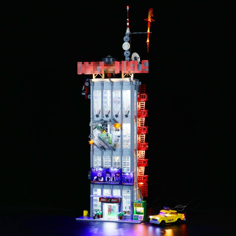 GEAMENT طقم إضاءة LED من GEAMENT متوافق مع Lego Daily Bugle - مجموعة إضاءة لطراز 76178 (مجموعة الطراز غير مدرجة) - Image 1