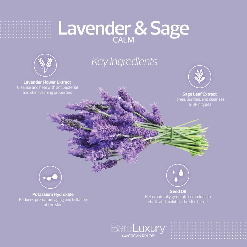 Morgan Taylor BareLuxury 4-Step Complete Pedicure & Manicure Packs (Lavender & Sage) - Complete Nail Care Kit with Soak, Masque, Scrub & Massage Butter, Professional Spa-Quality Treatments. - Image 5