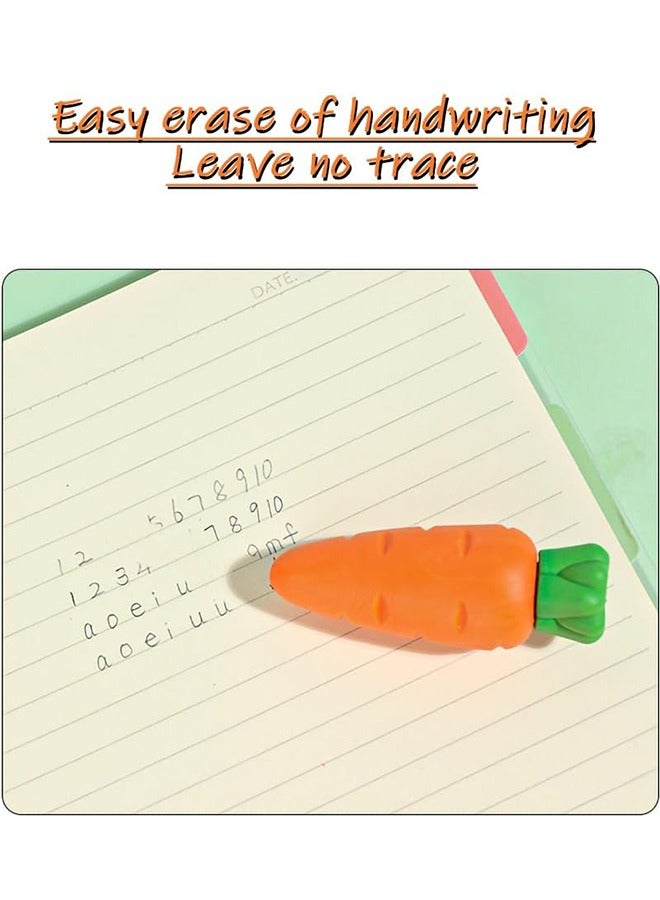 Food Erasers for Kids, 3 Pcs Large Fruit Vegetable Take Apart Puzzle Erasers Radish Mango Strawberry Erasers for Classroom Reward Party Favor - Image 5