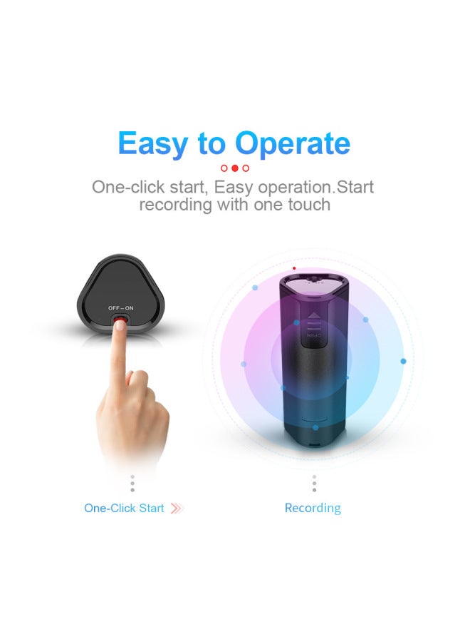 Source Q51 Encrypted Conference Recorder Mp3ai Intelligent Professional HD Noise Reduction Voice Recorder-Color:Neutral English (recording About 500 Hours)-Capacity:32GB - Image 5